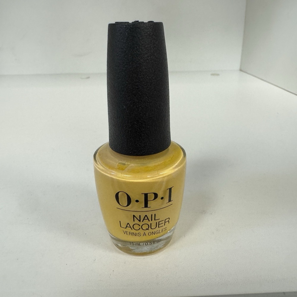 OPI Nail Lacquer Never A Dulles Moment NL W56 0.5 fl oz Bright Yellow New